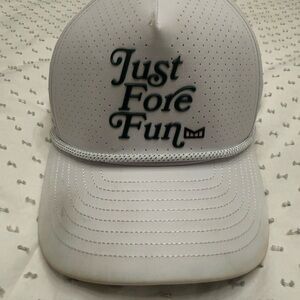 Melin Odyssey Hydro “Just For Fun” Golf Hat White Performance SnapBack